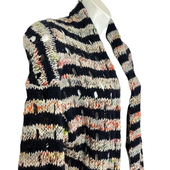 Sundance Womens Melange Open Knit Wool Blend Italy Made Cardigan Sweater sz S - Picture 4 of 16